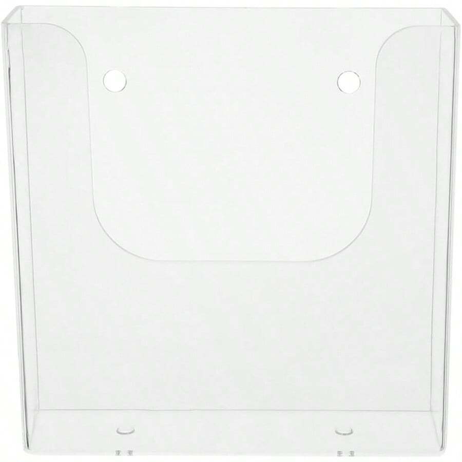 WallMounted Document Organizer Transparent File Holder For Office Stylish File Rack For Pamphlets Magazines And Documents Plastic Design Efficient Office Organization