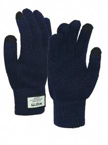 Korean Version Touch Screen Gloves, Women Winter Plush Thick Warm Windproof Gloves For Cycling For Men & Women,Travel,Festival - One Size - View 21