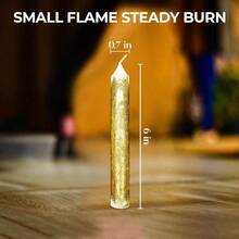 6Piece Scented Candles 6 Inch Long Dripless Candles For Weddings Christmas And Home Decor Each Candle Burn Time 4 Hours White Lavender