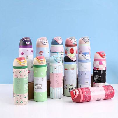 NEW Original OWALAs 24 Oz/32 Oz Limited Edition Water Bottle, Sports Water Bottle, Leakproof With Pop-Up Lid, Available In A Variety Of Colors, A Water Bottle Designed For Water Drinkers, Suitable For Fitness, Running, School, Halloween, Thanksgiving Day, Christmas Day Gifts, Gift For Her, New Fashion Women Water Bottle For Women