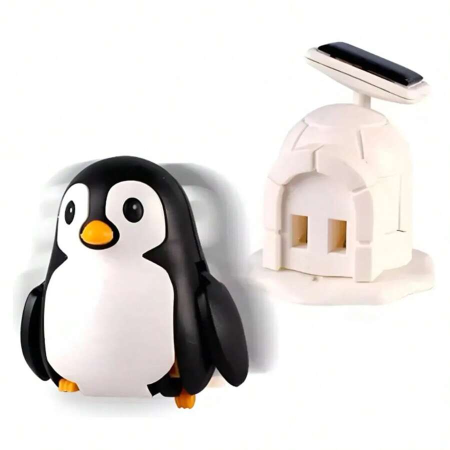 Pingüino Solar Caminante Armable – Juguete Didáctico para Niños que Estimula la Curiosidad, la Creatividad y el Aprendizaje de Energía Renovable | Diseño Interactivo y Educativo con Panel Solar que Permite Ver Cómo se Mueve al Recibir Luz | Ideal para Desarrollar Habilidades de Coordinación, Ingenio y Paciencia | Juguete Ecológico, Divertido y Perfecto para Regalo Infantil - Negro - Ver 1