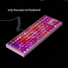122 Keys Phoenix Rebirth Translucent ABS Keycaps, Cherry Profile, Suitable For Mechanical/Magnetic Keyboard