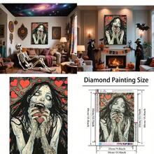 DIY Diamond Painting Kit 5D Diamond Art For Beginners And Adults Round Full Drill Dot Art Gem Art Wall Decor 11.8x15.8in