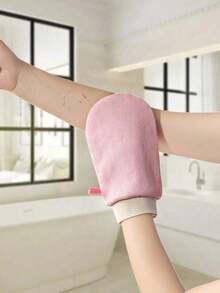New 2 Pieces Exfoliating Gloves, Body Exfoliating Gloves Double-Sided Body Scrub Gloves Dead Skin Removal Gloves Deep Body Scrub Men And Women, Bath Exfoliating Shower Gloves, Deep Exfoliating Gloves Smooth And Shine - 黑色 1 件 - 查看 7