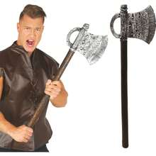 Fiestas Guirca Toy Axe For Costumes, Medieval And Adventure Accessory, Fantasy Model With Wooden Handle And Decorative Blade, Ideal For Themed Parties, Role-Playing Games, And Children's Celebrations - Multicolor - View 1