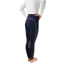 Hy RFORMANCE Womens/Ladies Equilibrium Riding Skins (Navy/Grey) - 90% Polyester/10% Spandex - (BZ3058) - Navy Blue - View 2