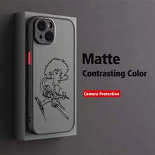 Cowboy Bebop Popular Anime Art Phone 17 16 15 14 13 12 11 XS X Pro Plus Frosted Translucentchristmasfall Phone Casephone 17halloween Accessories - Trộn màu - Xem 6