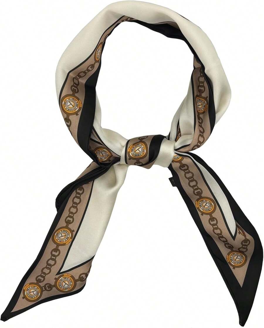 Scarf Hair Neck Scarves Elegant Oblique Angle Satin Scarfs Purse Handbag Scarfs Premium Silk - Like Silky Long Satin Scarves All Seasons And Occasions - 1 - 查看 1