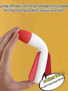 1 pieza Juguete de lanzamiento de cohete con pedal, juego interactivo para padres e hijos. Ángulo ajustable, se puede cambiar a múltiples ángulos para lanzar. Preparando regalos de cumpleaños y fiestas para niños (algunas partes se envían al azar) - Multicolor - Ver 5