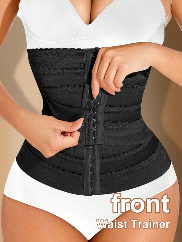 1 Pack Waist Trainer For Women Waist Cincher Trimmer Ab Belt Tummy Control Body Shaper With Triple Wrap