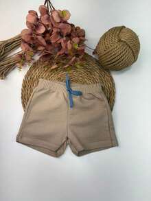 Children's Set Boy's T-Shirt Bermuda The Beach - Xanh đậm - Xem 3