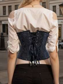 Taillentrainer Korsett Top, modischer enger Bustier Taillenformer, kurzer Torso Taillentrimmer, atmungsaktive Bauchformung Shapewear