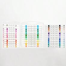 Acrylic Paint Markers Set Of 36 Colours Dual Tip Brush And Fine Paint Pens Permanent After Dry  For Rock Glass Ceramic Wood Fabric Plastic And DIY Crafts