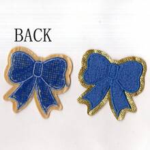 1pc Gold Edged Butterfly Embroidery Patch, Suitable For Clothing, Bags, Shoes, Hats, Home Decor, Iron-On