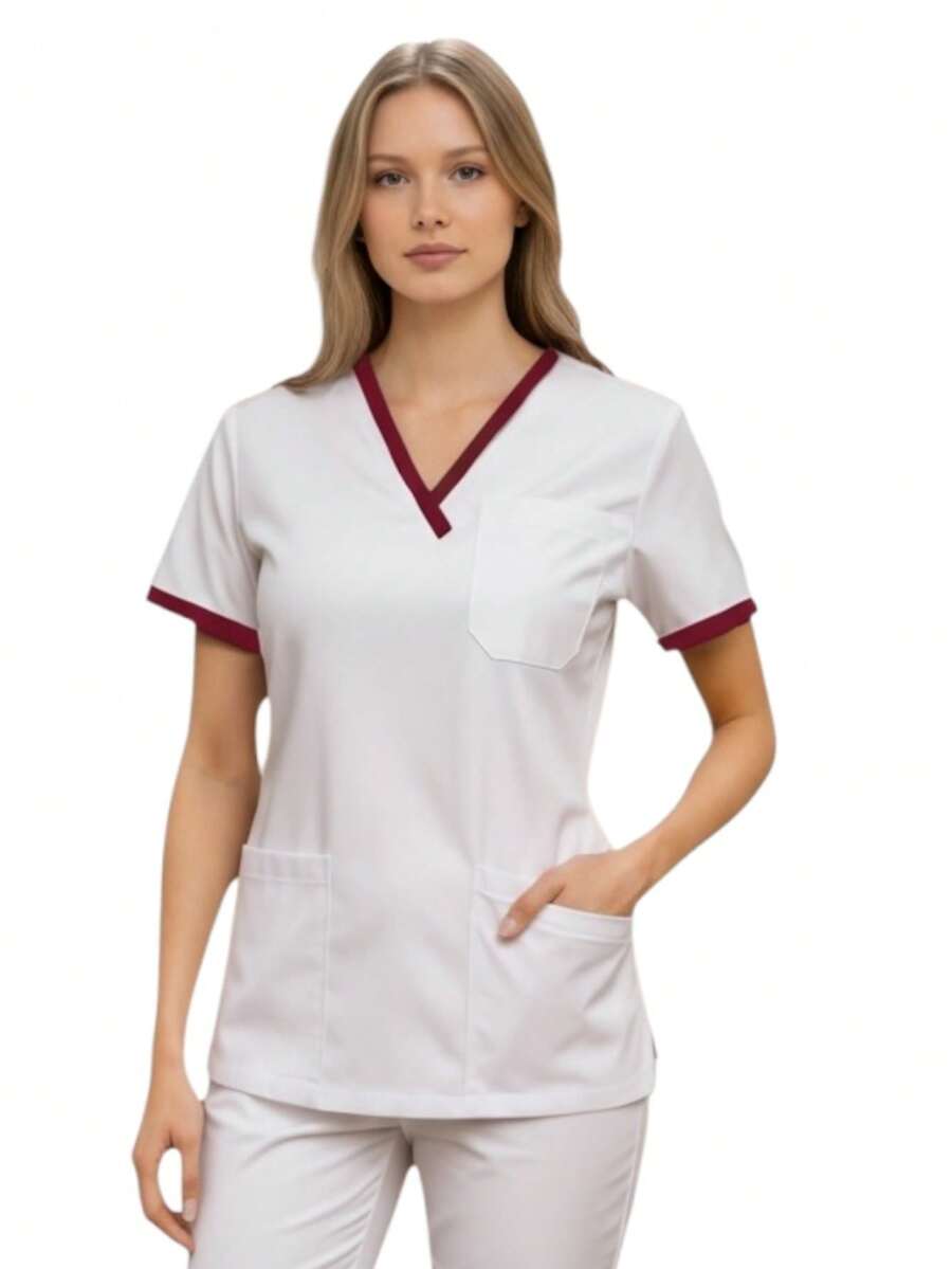 Filipina Médica Quirúrgica Dama London - Rojo y blanco - Ver 1