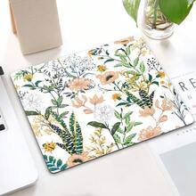 1 Stück Mauspad mit abstraktem Kunstdesign, quadratisches wasserdichtes rutschfestes Gummiuntergrund Mauspad, geeignet für Büro Laptop, moderne bohemische Blattmuster Schreibtischzubehör Büroartikel Büroschreibtischzubehör Mauspad für den Schreibtisch