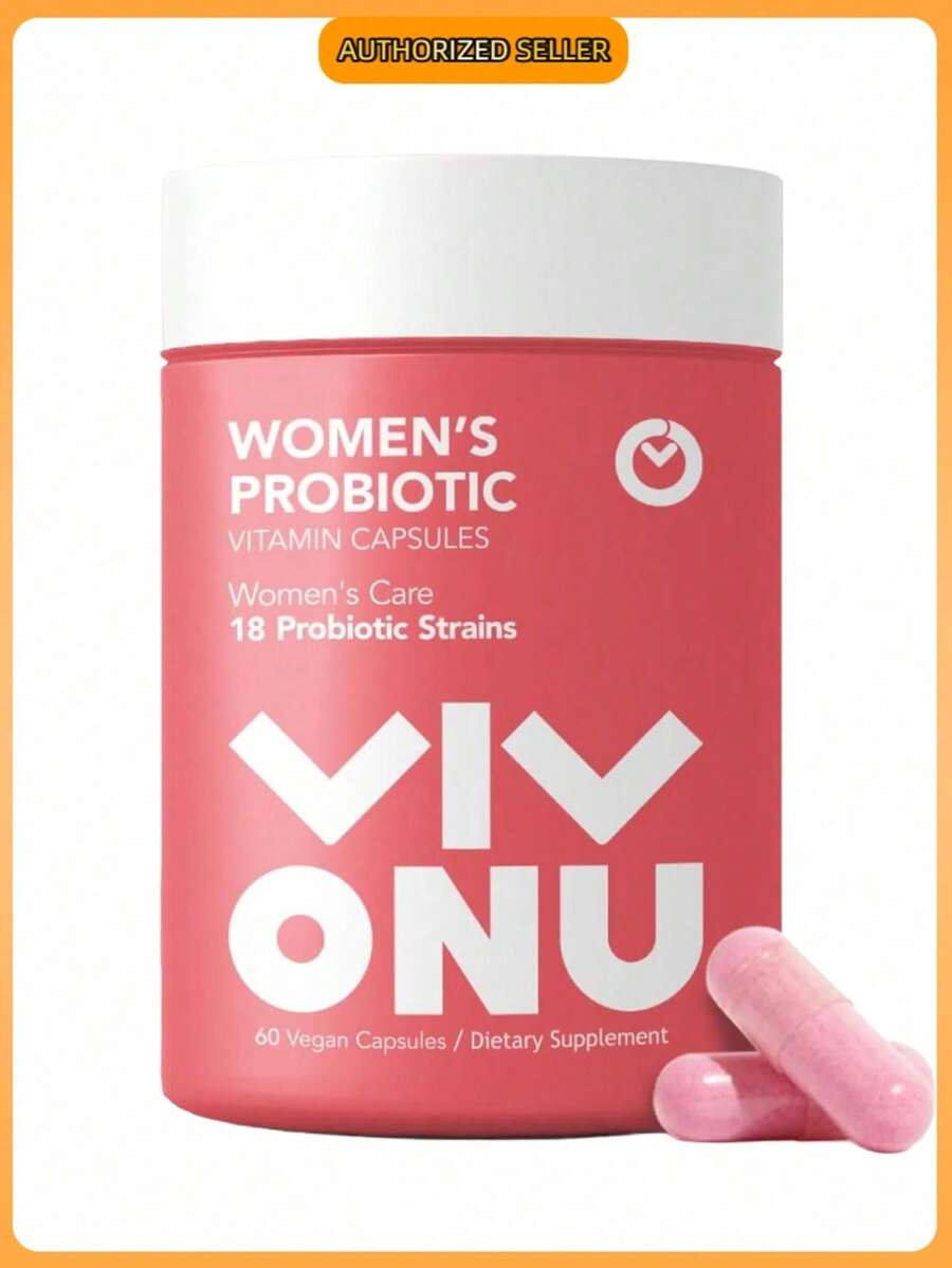 Women's Wellness Probiotics – Balance & PH Support | With Prebiotics For Gut Flora & Daily Comfort | Vegan, Halal, Kosher | 60 Capsules - 1 chai - Xem 1