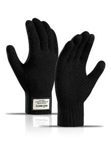 Korean Version Touch Screen Gloves, Women Winter Plush Thick Warm Windproof Gloves For Cycling For Men & Women,Travel,Festival - One Size - View 22