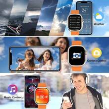 S9 Ultra 10-In-1 Smartwatch Bundle - Bluetooth Calling, Fitness Tracker And Sports Band With Wireless Earphones + 7 Interchangeable Straps - Compatible With IOS And Android - Perfect Gift For Christmas, New Year, Valentine's Day, Father's And Mother's Day, Birthdays And Holidays - Nhiều màu - Xem 5