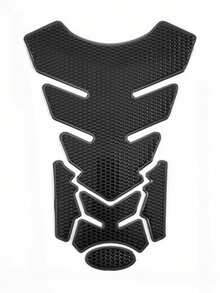 Pegatina protectora para el tanque de combustible de la motocicleta con patrón de espina de pescado, pegatina decorativa con forma de motocicleta, resistente al agua, de PVC suave y resistente a los arañazos, el mejor regalo para los entusiastas de las motocicletas, un regalo para el novio, el esposo, el hermano o el hermano menor