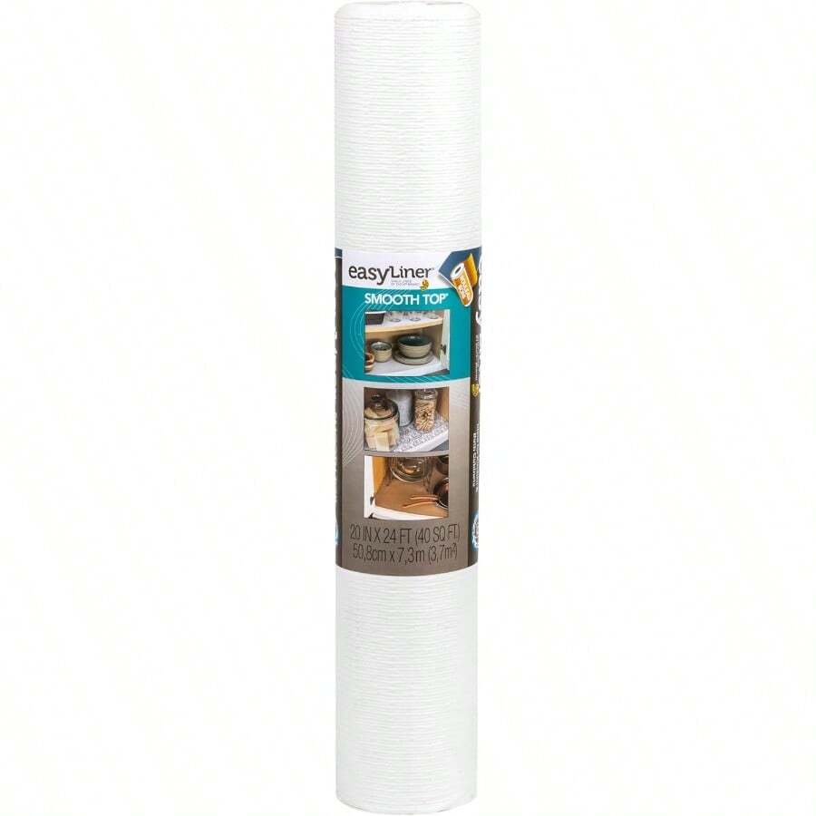 Brand 281872 Smooth Top Easy Liner NonAdhesive Shelf Liner 20Inch X 24Feet White
