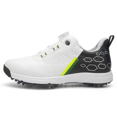Scarpe da golf senza chiodi per uomo e donna - Sneaker da golf con chiusura a twist, leggere e impermeabili, scarpe da passeggio sportive, calzature da golf alla moda per uso all'aperto