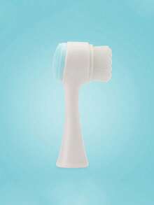 Manualna dwustronna szczoteczka oczyszczająca, miękka silikonowa szczoteczka do twarzy, głębokie oczyszczanie, delikatny peeling, delikatna skóra, ręczny płyn do demakijażu, masażer do twarzy do głębokiego oczyszczania, pielęgnacja skóry, niezbędny do oczyszczania twarzy, akcesoria do pielęgnacji skóry, prezenty dla kobiet