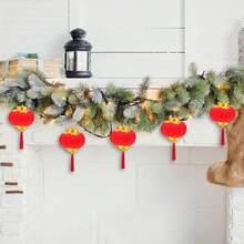 Pacote com 30 mini lanternas de veludo vermelho - perfeitas para decorações de casamento, Ano Novo Chinês e Festival da Primavera - lanternas de plástico suspensas para decoração de casa e festas temáticas, sem penas, decoração de Natal e Ano Novo