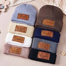 Personalisierte Buchstaben Acryl Strick Beanie, geeignet für den täglichen Gebrauch