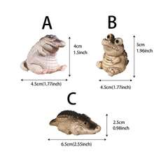 1pc Mini Handmade Crocodile Figurine, Unique Personalized Decor, Tea Ceremony Accessory, Coffee Table Decoration, Best Birthday/Graduation Gift