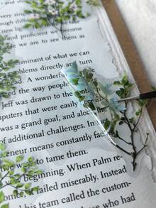 30张/包 绿色植物叶子装饰贴纸，适用于剪贴簿、DIY工艺品、剪贴簿用品和文具