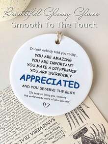 1/2PCS Sign You Are Incredibly Appreciated Motivational Office Decor Inspirational Affirmations Gift For Coworkers Boss Employee Thank You Present Desk Decoration Encouragement Plaque - Multicolor - View 11