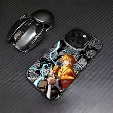 Funda de teléfono con diseño de anime D-S compatible con modelos 17, 16, 15, 14, 13, 12, 11 Pro Max, 16E, 17Air, 16Plus, con cubierta trasera mate - Negro-YYDSG1534 - Ver 7