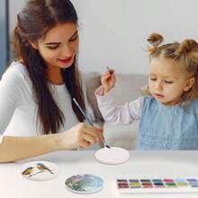 25 Pack Ceramic Coasters 4 Inch Round Sublimation Blanks Coasters White Glossy Glazed Ceramic Tiles With 25 Cork Backing Pads For Sublimation Ink Painting Thermal Transfer Art Projects