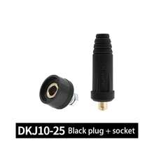 Welding Cable Panel Connector Plug & Socket Set DKJ10-25 DKZ10-25 200Amp & DKJ35-50 DKZ35-50 Dinse-Style Quick Fitting