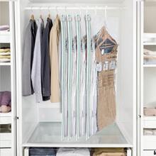 Smart Design MagicBag Instant Space Saver Storage Hanging Extra Large Dress Set Of 2 Vacuum Compression Bags Total Airtight Double Zipper