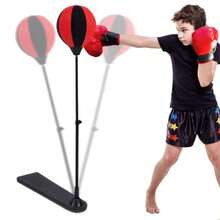 Adjustable Height Boxing Equipment With Boxing Gloves | Sports Toy - Black - View 3