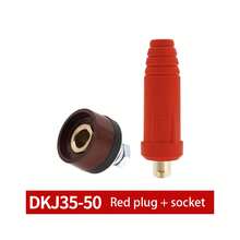 Welding Cable Panel Connector Plug & Socket Set DKJ10-25 DKZ10-25 200Amp & DKJ35-50 DKZ35-50 Dinse-Style Quick Fitting
