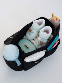 Baby Stroller Hanging Bag Storage Bag Mommy Bag - Black - View 3