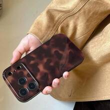 Aesthetic Tortoise Shell Phone Case For IPhone 14 6.1in,Retro Cool Girl Leopard Print Brown Amber  Full Camera Protective Cover For IPhone 14 6.1"2025.1navidad20251027 - iPhone 17 Air - Xem 4