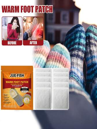 JAYSUING 10pcs/Pack Disposable Hand Warmers, One-Time Use Heating Pads For Winter Warmth, Portable And Convenient, Essential For Winter