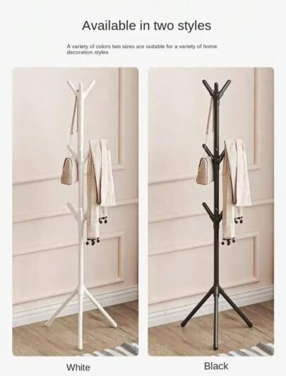 Clothes And Hats Rack Floor To Floor Bedroom Coat Hook Bedroom Vertical Tree Branch Shape Holder Hat Scarf Handbag Storage Hange
