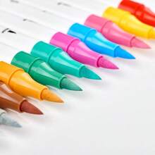 Acrylic Paint Markers Set Of 36 Colours Dual Tip Brush And Fine Paint Pens Permanent After Dry  For Rock Glass Ceramic Wood Fabric Plastic And DIY Crafts