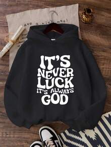 青少年男童风格字母印花休闲卫衣，适合春秋季穿着，适合学生日常穿着、聚会、上学、音乐节、度假、通勤等场合。 - 黑色 - 查看 9