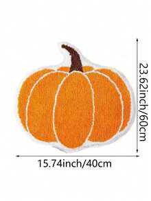 Alfombra de baño con tema de calabaza navideña, antideslizante, lavable a máquina, alfombra de piso suave y lavable, alfombra de piso decorativa navideña, alfombra de piso absorbente para baño, secado rápido y absorción - Adecuada para baño, lavandería, dormitorio, sala de estar, cocina, entrada - Decoración navideña para el hogar, decoración de entrada de alfombra Decoraciones navideñas Decoración navideña Decoraciones navideñas Decoración de habitación del hogar