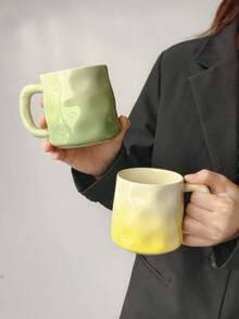 380ml Ceramic Mug, Gradient Coffee Cup For Women, Couple Breakfast Cup, Office Coffee Mug, A Cup Of Coffee, Mug, Possible, Mug, Ramadan Gift, Ramadan Distribution, Ramadan