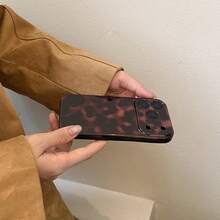 Aesthetic Tortoise Shell Phone Case For IPhone 14 6.1in,Retro Cool Girl Leopard Print Brown Amber  Full Camera Protective Cover For IPhone 14 6.1"2025.1navidad20251027 - iPhone 17 Air - Xem 8