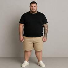 EVOLUTION PLAY Kit 2 Bermuda Shorts Twill Men's Plus Size 48 Or 58 Extra Large - 藍米色 - 查看 7