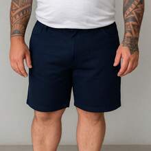 EVOLUTION PLAY Kit 2 Bermuda Shorts Twill Men's Plus Size 48 Or 58 Extra Large - Blue-ochre - View 2