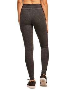 Women's Premium Cotton Leggings Ankle Length With High Wide Waistband S-3XL High Waisted Leggings Full Length Regular & Plus Size No See-Through Athletic Workout Running Cycling Yoga Pants For Women Tummy Control Activewear Shapewear Womenswear - 深灰色 - 查看 2
